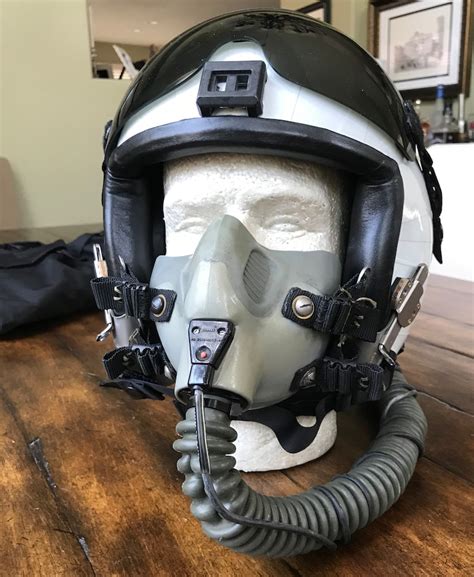 fighter pilot helmet with oxygen mask